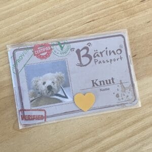 Bärino Bär Knut 15 cm Künstlerbär mit Leuchtturm