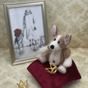 Bärino Corgi Berry 12 cm Künstlerbär mit Decke