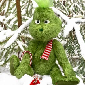 Bärino Grinch 35 cm Künstlerbär