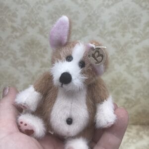 Bärino Corgi Harris 12 cm Künstlerbär mit Decke