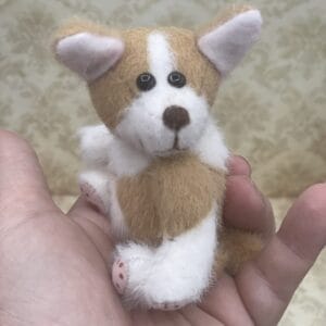 Bärino Corgi Rocket 12 cm Künstlerbär mit Decke