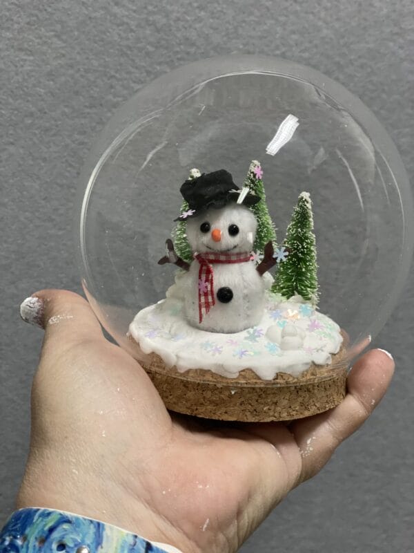 Bärino Schneekugel mit Schneemann Paul 12 cm