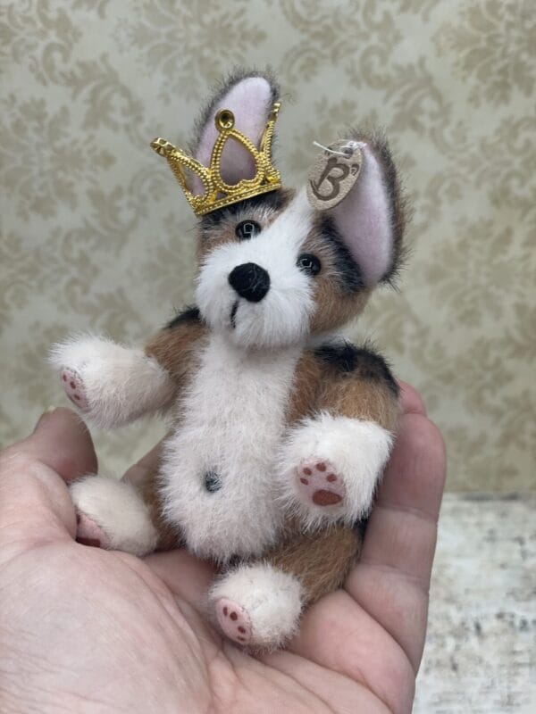 Bärino Corgi Elli 12 cm Künstlerbär – Bild 3