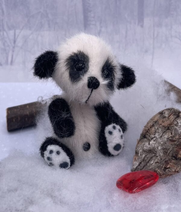 Bärino Bär Panda Baihu 9 cm Künstlerbär – Bild 5